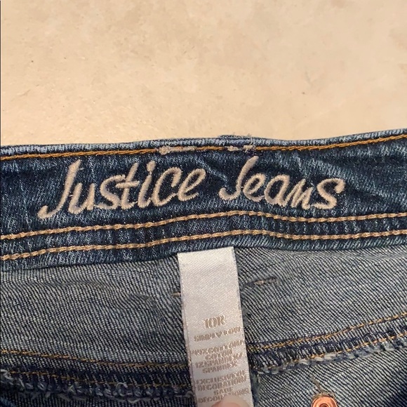 SALE! JUSTICE JEANS GIRLS 10R - Picture 5 of 6